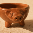 ZESTAW: Sunny Wilde matcha + Czarka świnka – Handmade Clay Tea Cup (Limited Oaxaca Clay Collection)