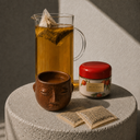 ZESTAW: Wilde Mugicha Tea + Czarka bez rączki - Handmade Clay Tea Bowl (Limited Oaxaca Clay Colletion)