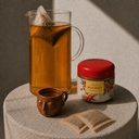 ZESTAW: Wilde Mugicha Tea + Czarka z rączką – Handmade Clay Tea Cup (Limited Oaxaca Clay Collection)